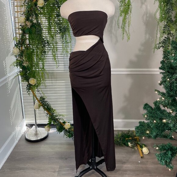 NBDLotte Gown in Chocolate Brown